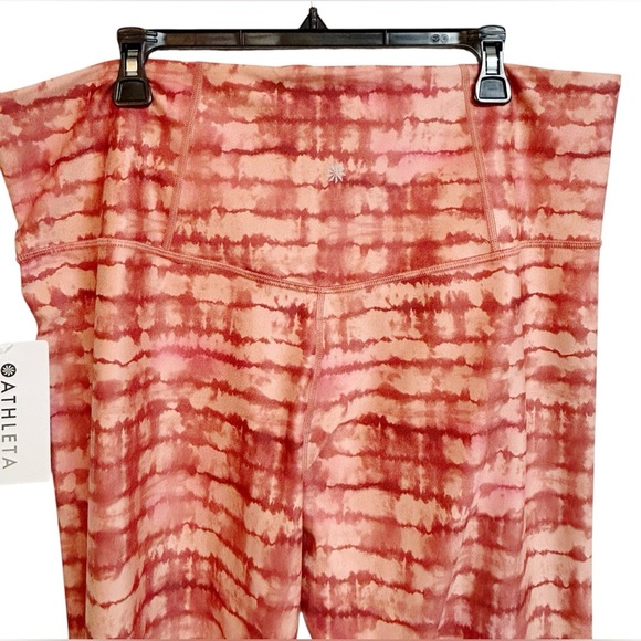 Athleta Elation Printed Capri Tight, Tahiti Island Coral Size 3X NWT - Picture 7 of 9